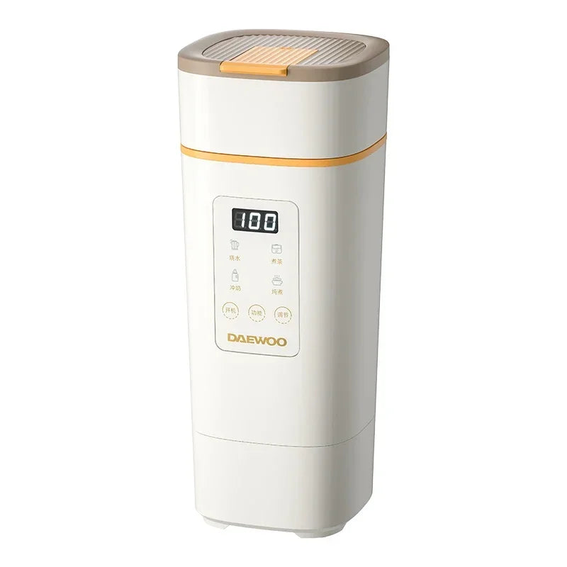 220V Portable Electric Cup with Folding Kettle for Travel and Business, Mini Insulated Water Heater